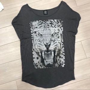 Bobeau Tiger Mosaic Top